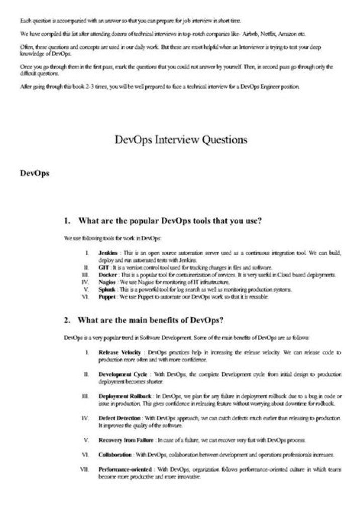 Top 200 DevOps Engineer Interview Questions & Answers PDF