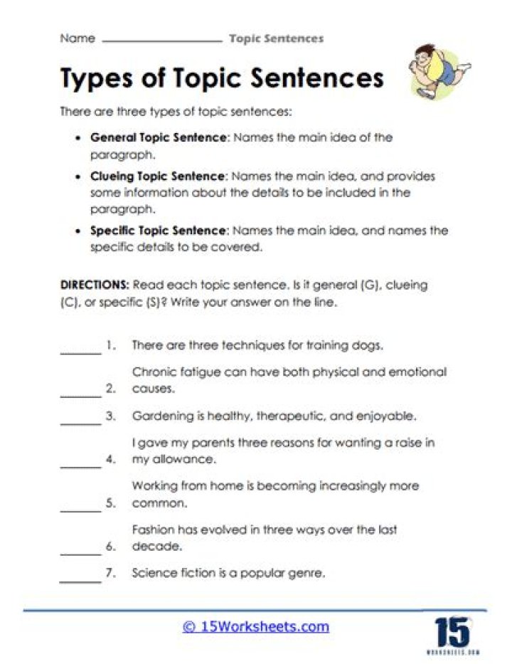 Master Topic Sentence Exercises with Answers PDF for Better Writing