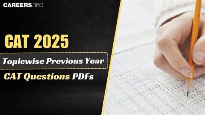 Topic-Wise Previous Year Cat Questions PDF: Free Download