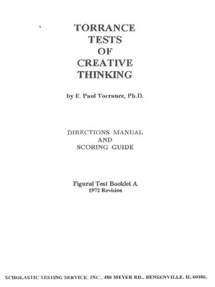Master the Torrance Test of Creative Thinking with Expert PDF Guide