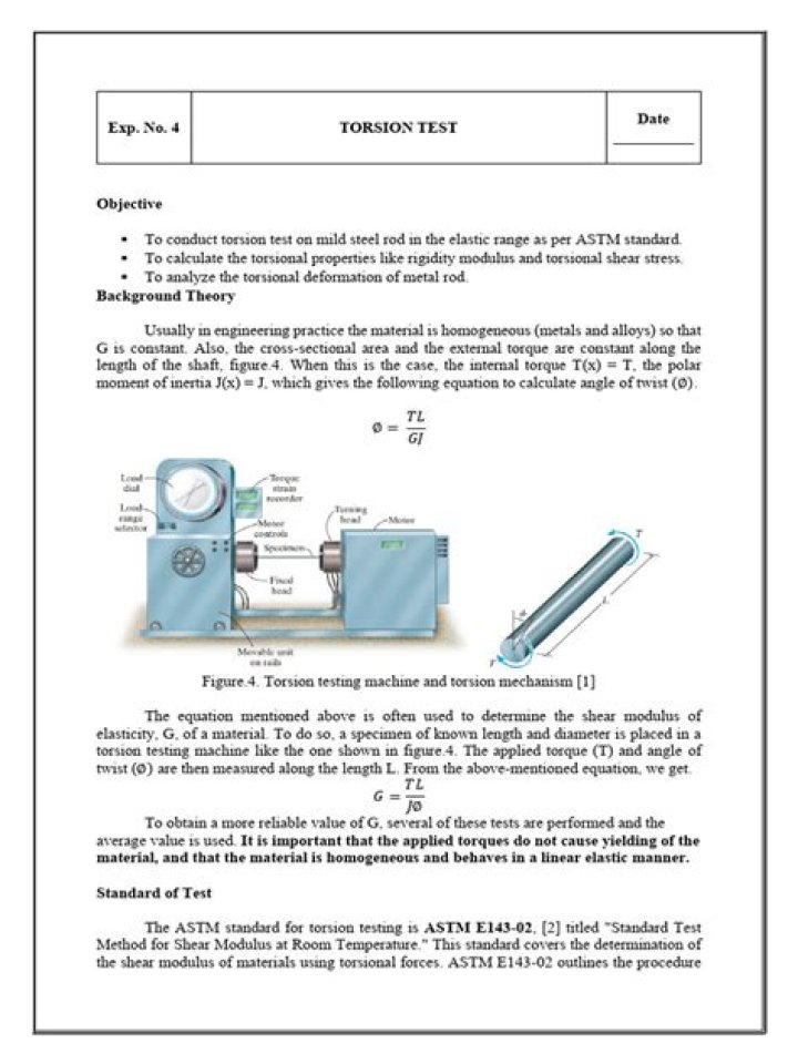 Torsion Test PDF: Essential Guide & Results