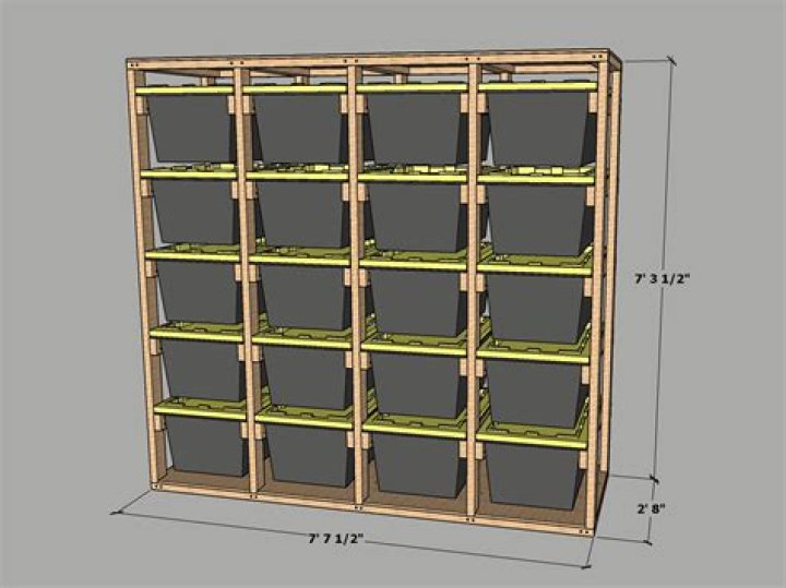 Tote Rack Plans PDF: Download Free DIY Tote Organizer Blueprints