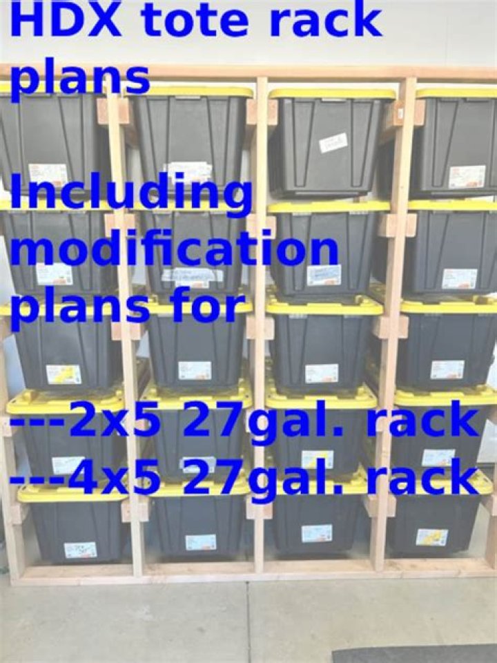 Maximize Space: Tote Storage Plans PDF for Easy Organization