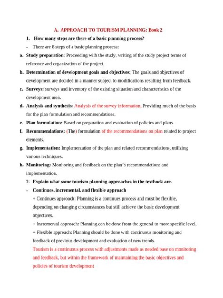 Top Tourism Planning Approaches PDF: Expert Guide for Efficient Travel Design