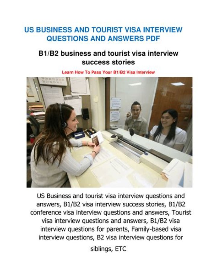 Essential Tourist Visa Interview Questions & Answers PDF