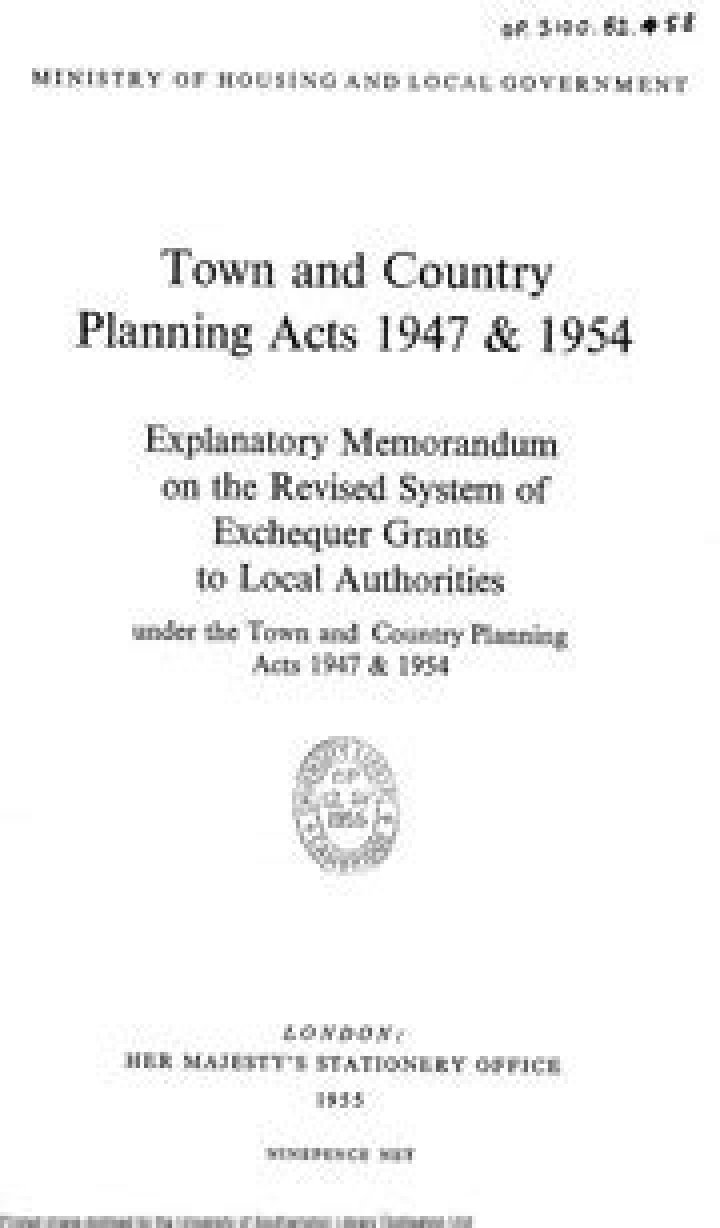 Complete Guide to Town and Country Planning Act 1947 PDF – Official Legal Text