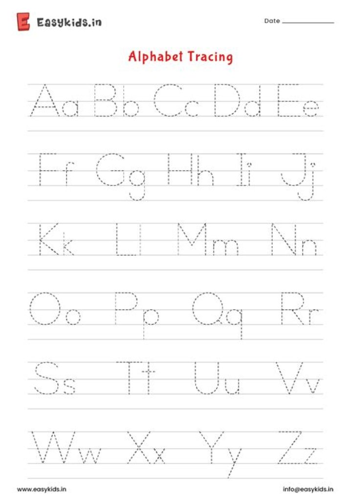 Trace the Alphabet: Free PDF Worksheet for Kids