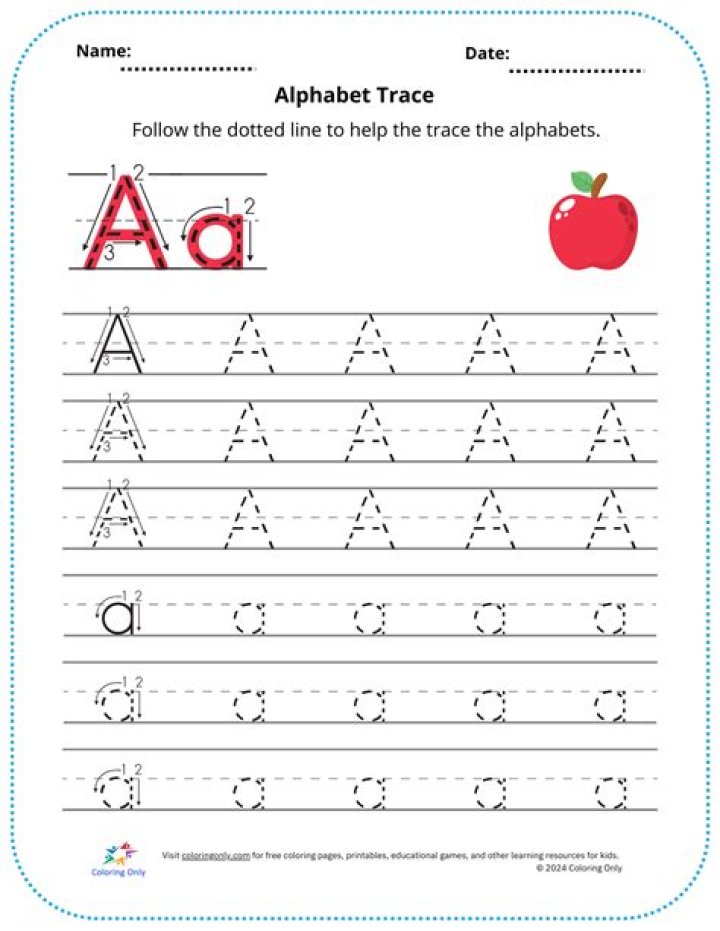 Free Tracing Alphabet Worksheets PDF – Instant Download for Kindergarten Learning