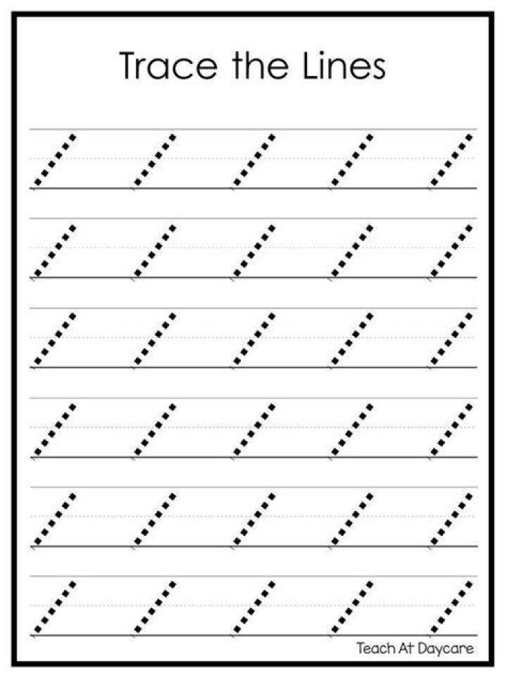 Tracing Lines Worksheets for Kindergarten PDF – Free Printable