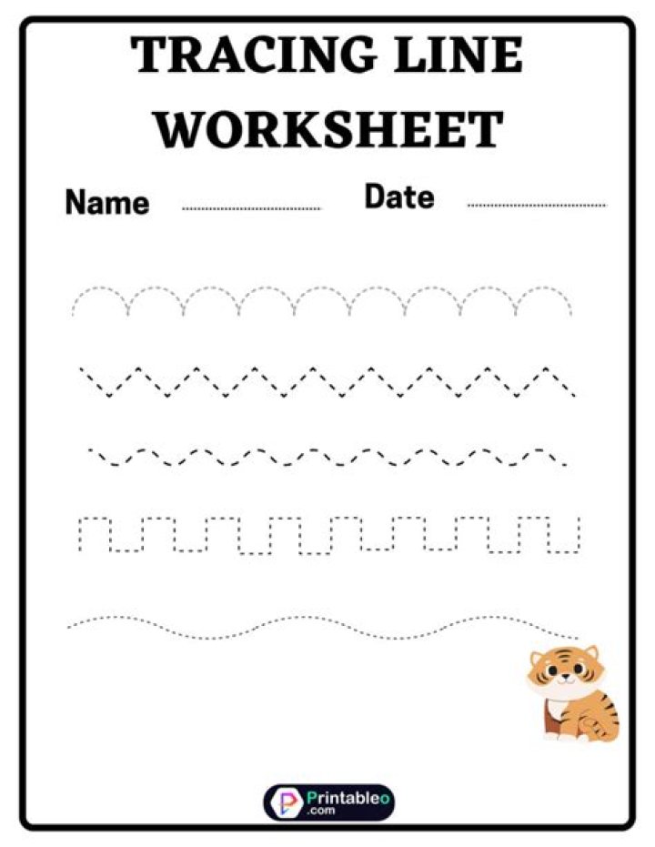 Free Tracing Lines Worksheets PDF for Kids