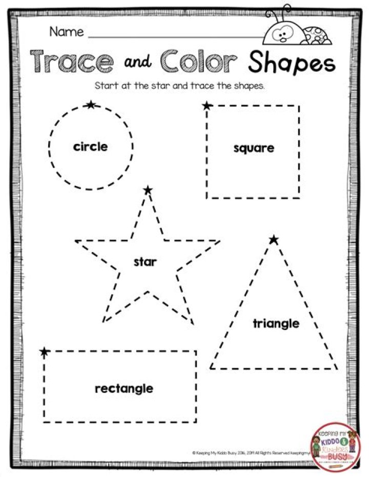 Tracing Shapes Worksheets for Kindergarten PDF – Printable Learning Tools