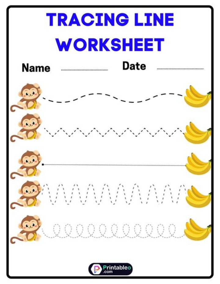 Free Tracing Worksheets for Kindergarten PDF – Download Now