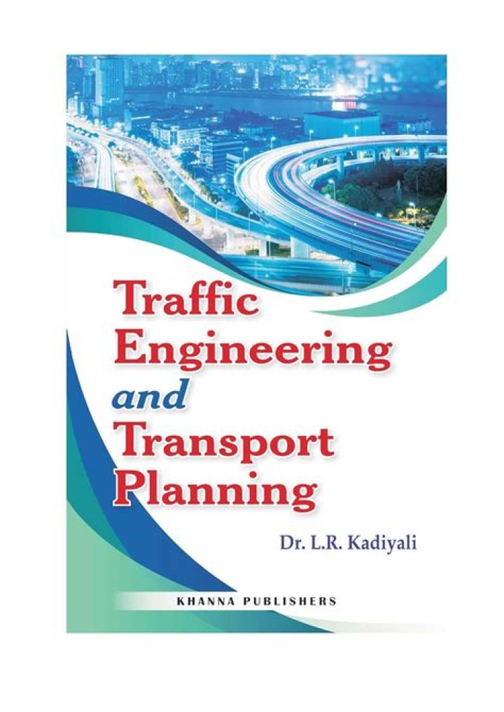Traffic Engineering and Transport Planning PDF Guide