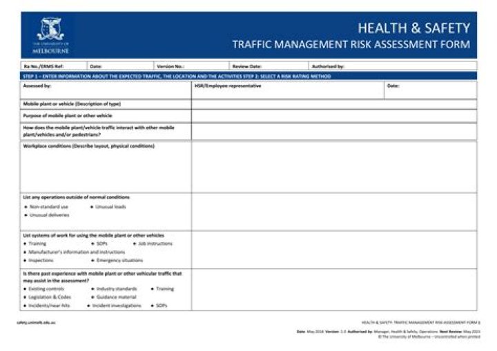Traffic Management Risk Assessment PDF: Essential Safety & Compliance Guide