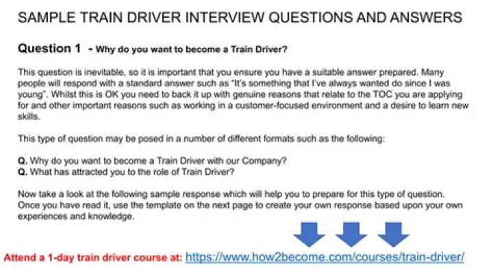 Top Train Driver Interview Questions & Answers PDF for 2024