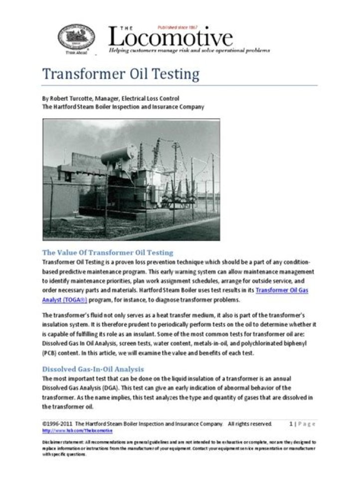 Transformer Oil Testing PDF: Essential Guide for Reliable Equipment Maintenance
