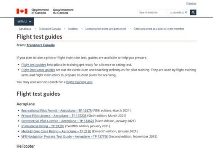 Transport Canada Flight Test Guide PDF: Official Testing Manual