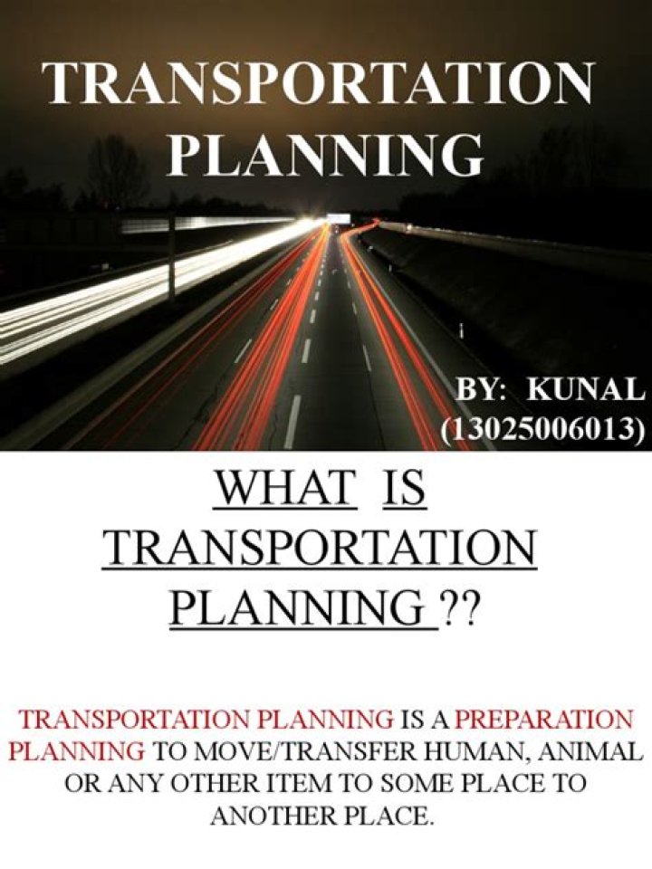 Comprehensive Transportation Planning PDF Guide