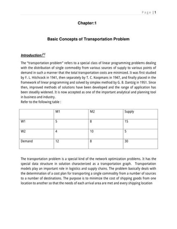 Transportation Problems: Common Questions & Answers PDF