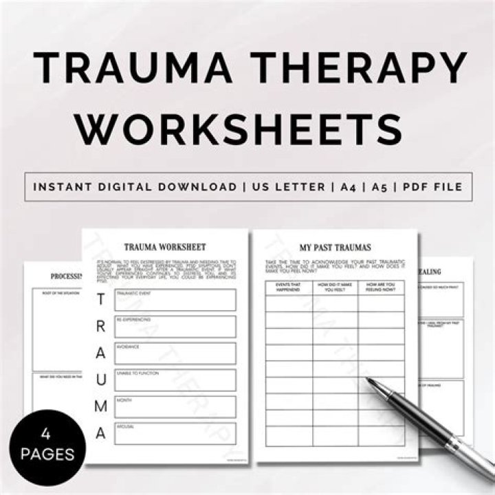 Free Trauma Therapy Worksheets PDF for Healing & Recovery