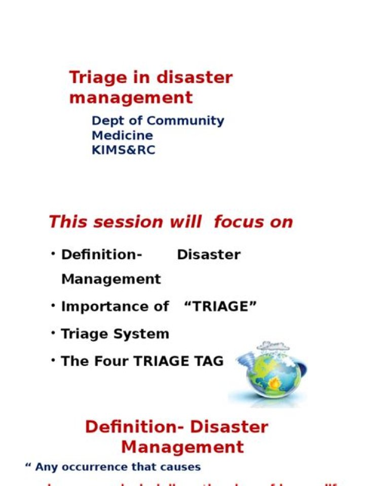 Triage in Disaster Management: Essential PDF Guide