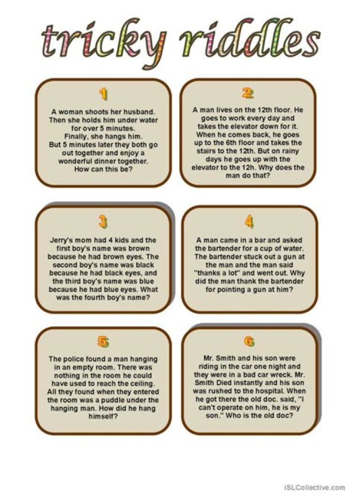Tricky Riddles with Answers PDF: Solve the Brain Teasers Today