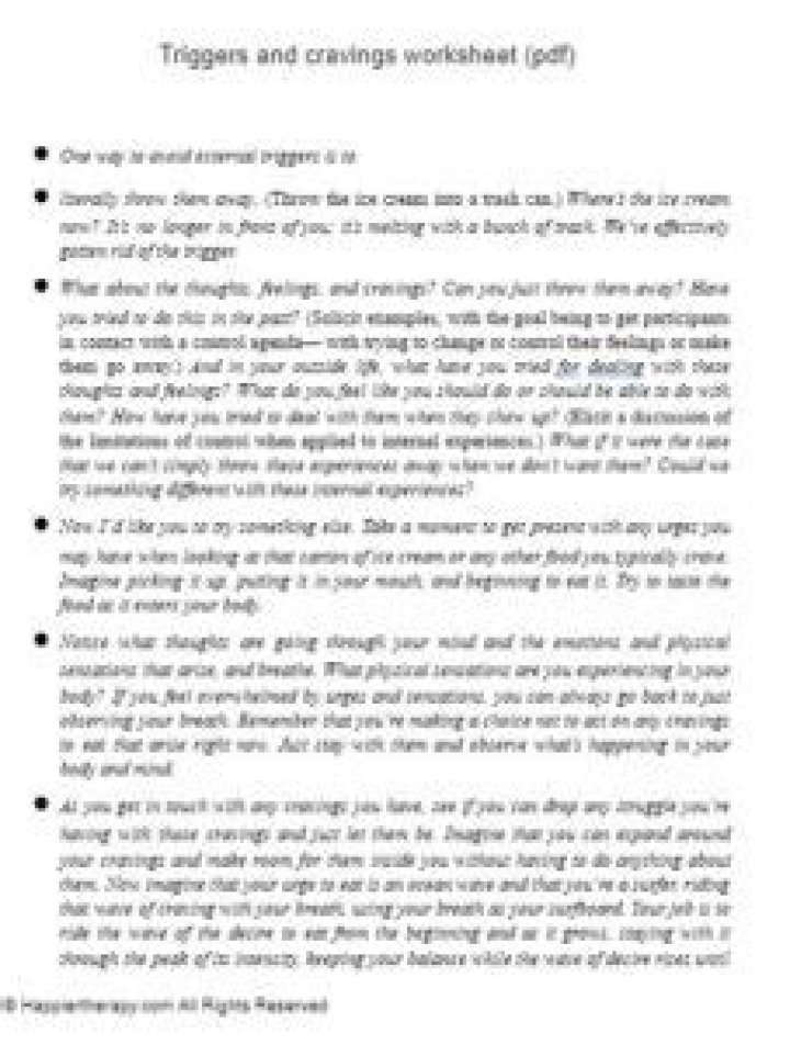 Triggers and Cravings Worksheet PDF: Master Your Patterns