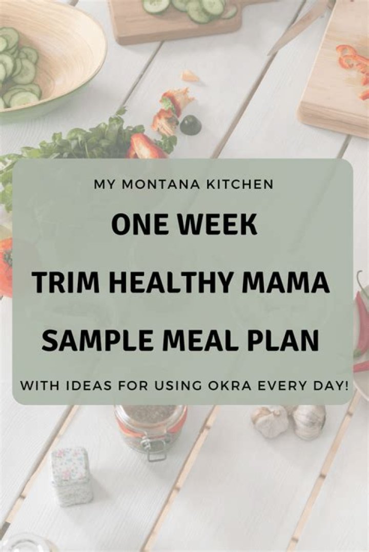 Trim Healthy Mama Meal Plan PDF for Balanced, Easy Meals