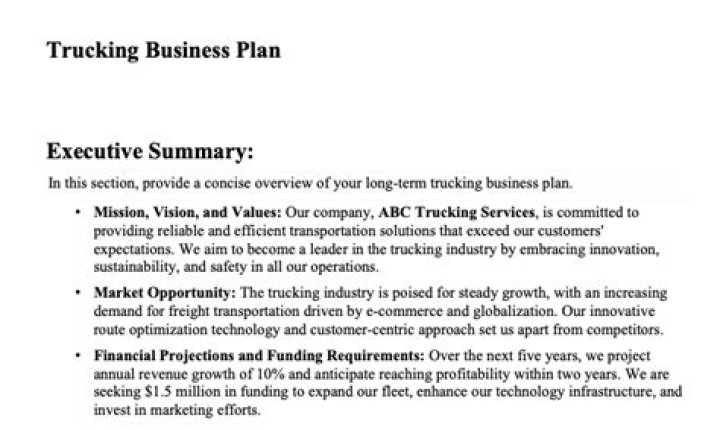 Trucking Business Plan PDF: Step-by-Step Guide to Launching Your Freight Venture