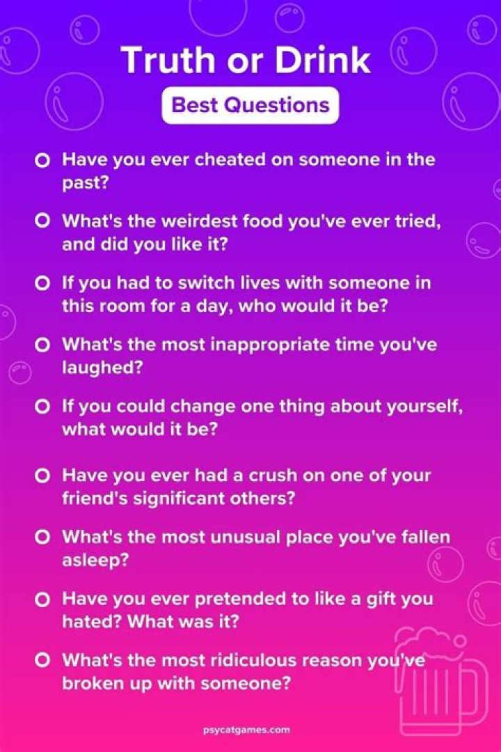 Truth or Drink Questions PDF: Fun Quiz to Test Your Answers