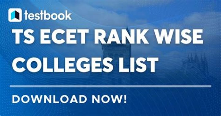 TS EAMCET Rank Wise Colleges List PDF – Rank Order 2024 Download