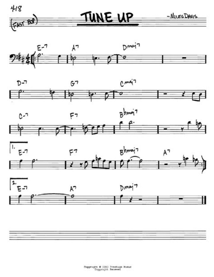 Tune Up Lead Sheet PDF: Quick Guide for Musicians