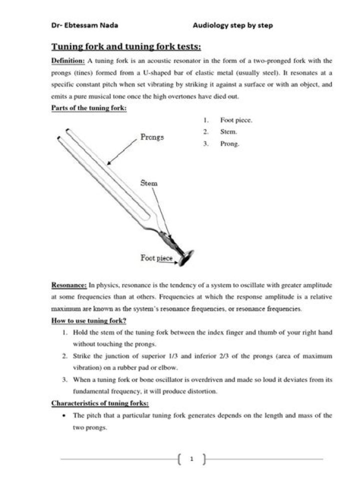 Tuning Fork Tests PDF: Accurate Vibration Analysis & Quality Control Guide