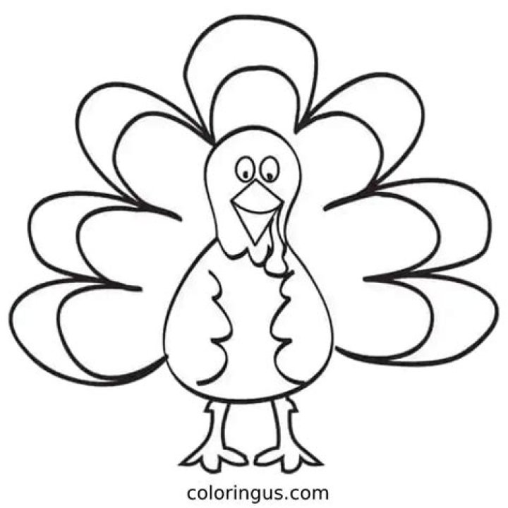 Turkey Coloring Sheet PDF – Fun Printable for Kids