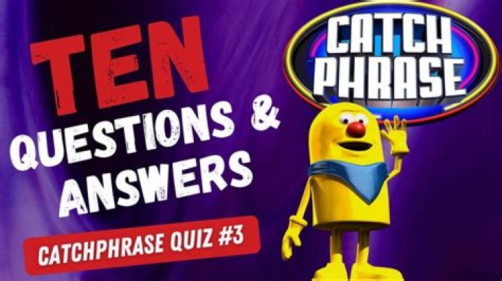 TV Catchphrase Quiz: Catchphrase Quiz Questions & Answers PDF
