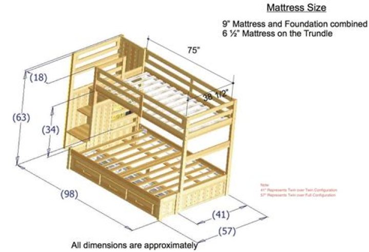 Twin Over Queen Bunk Bed Plans PDF – Easy Assembly Guide