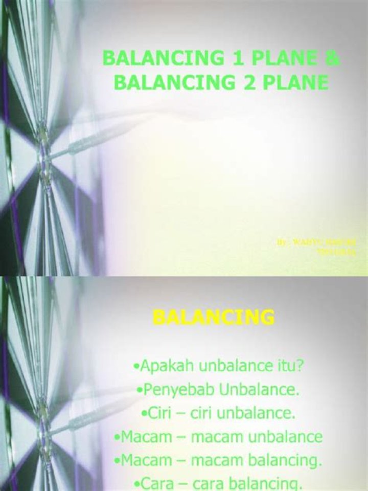 How to Balance Two Planes PDF Guide