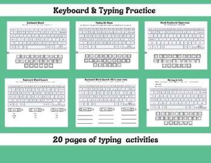 Free Typing Practice Worksheets PDF for All Skill Levels
