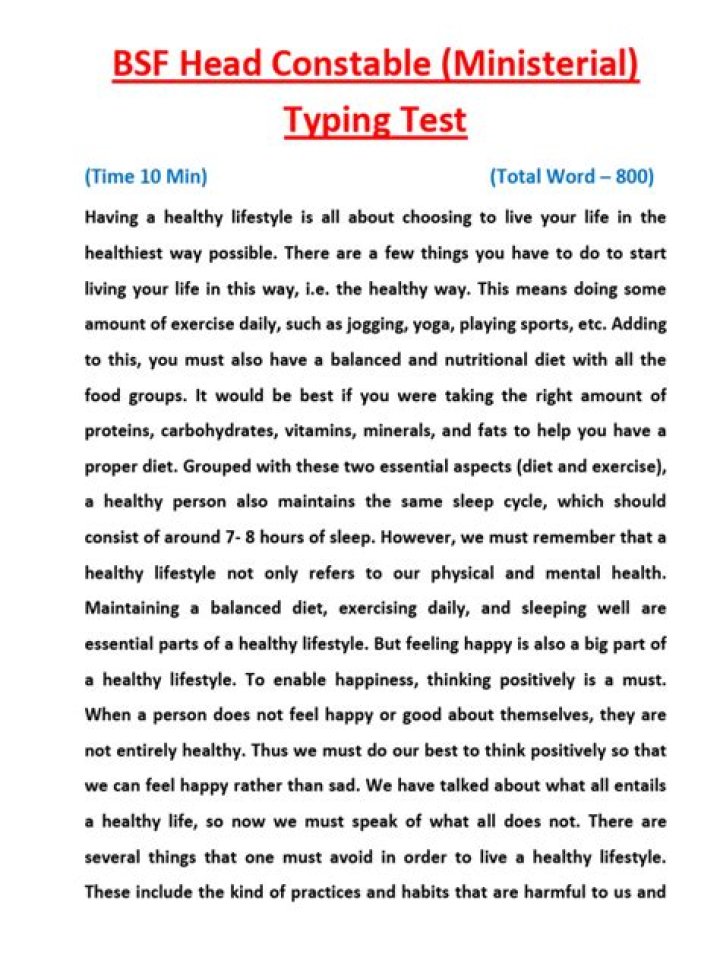 Free Typing Test Paragraph PDF – Improve Your Typing Speed