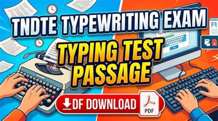 Free Typing Test Passage PDF for Improved Speed & Accuracy