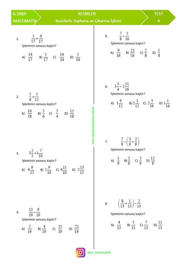 Tyt Matematik Temel Kavramlar Test PDF – Kesuth Nivel Test & Anket