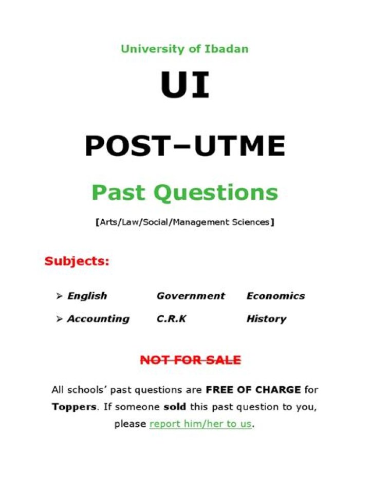UTME Past Questions PDF Post: Solve Past Exam Papers Now