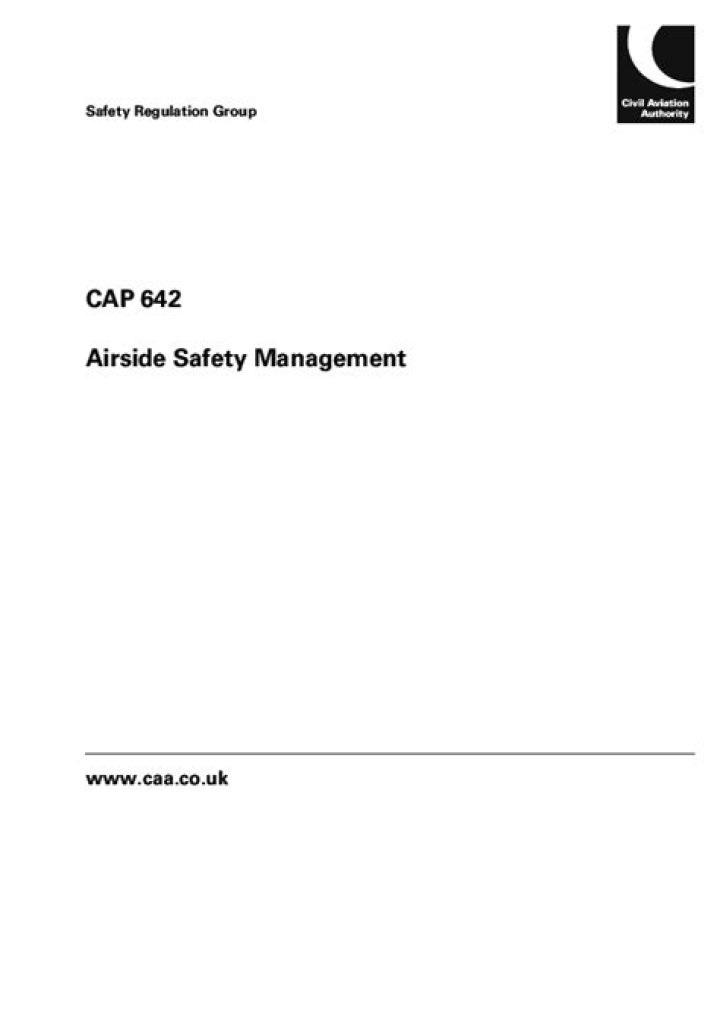 UK CAAC Cap 642 Airside Safety Management PDF – Essential Compliance Guide