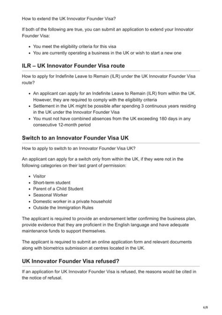 UK Innovator Visa Business Plan Sample PDF – Complete Guide