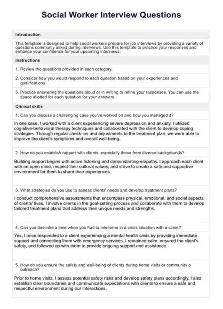 UK Skilled Worker Visa Interview Questions & Answers PDF