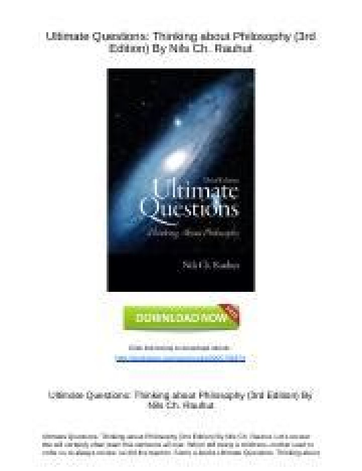 Ultimate Philosophy Questions: Free PDF Guide to Deep Thinking