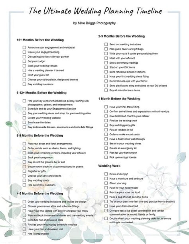 Ultimate Wedding Planning Checklist PDF: Stay Organized & Stress-Free