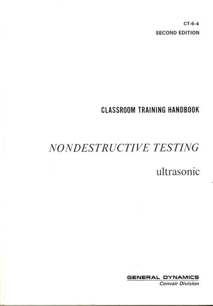 Ultrasonic Testing Classroom Training Book PDF: Expert Guide & Practice