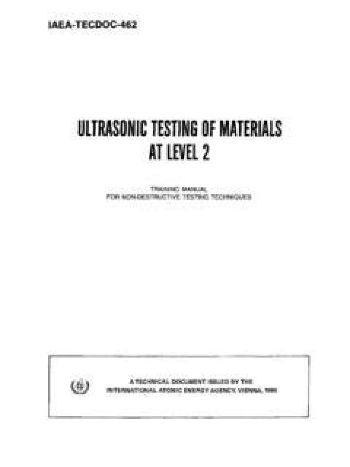 Ultrasonic Testing of Materials: Essential PDF Guide