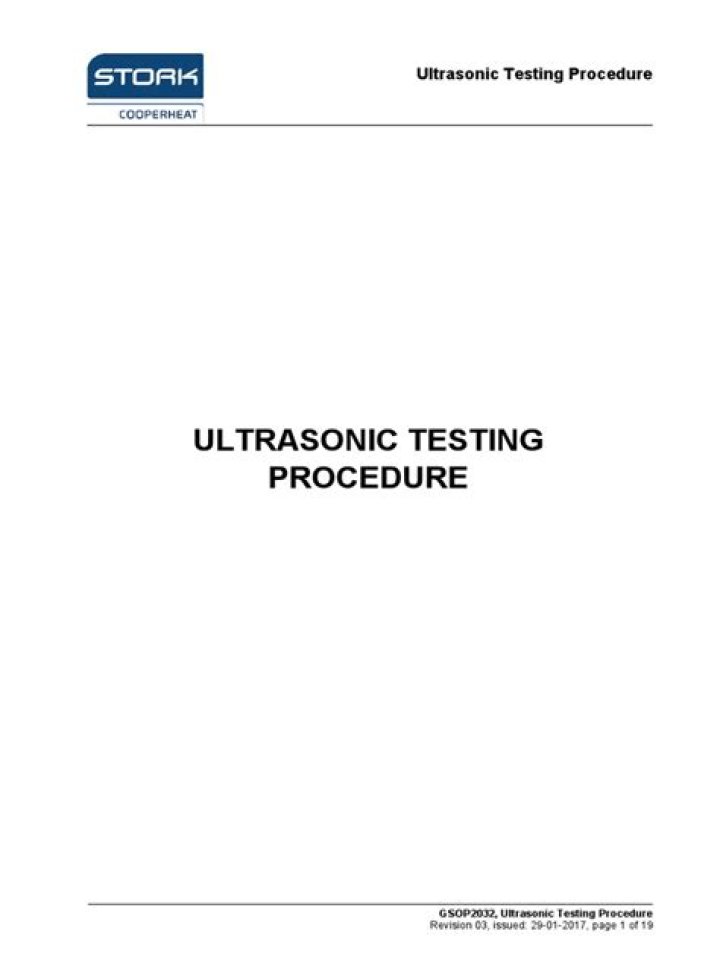 Ultrasonic Testing Procedure PDF: Step-by-Step Guide & Safety Standards